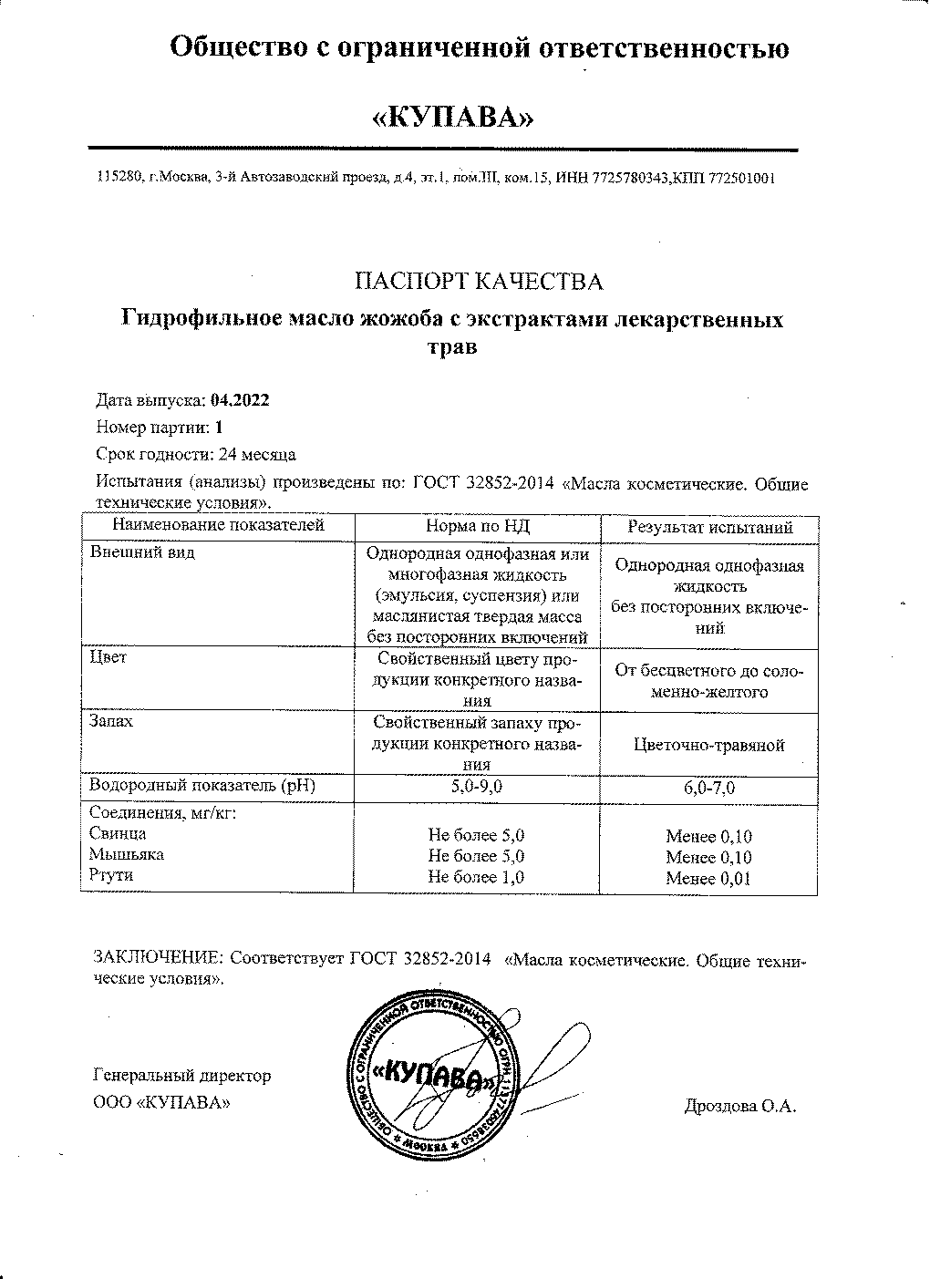 Паспорт №042022